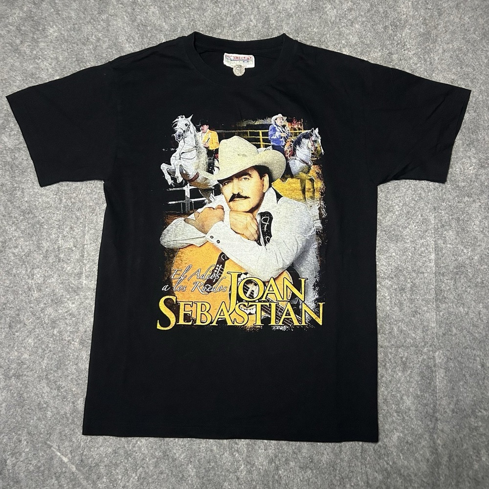 Joan Sebastian Farewell Tour Men's Medium Black T Shirt